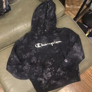 Champion Tie Dye Hoodie Size Small